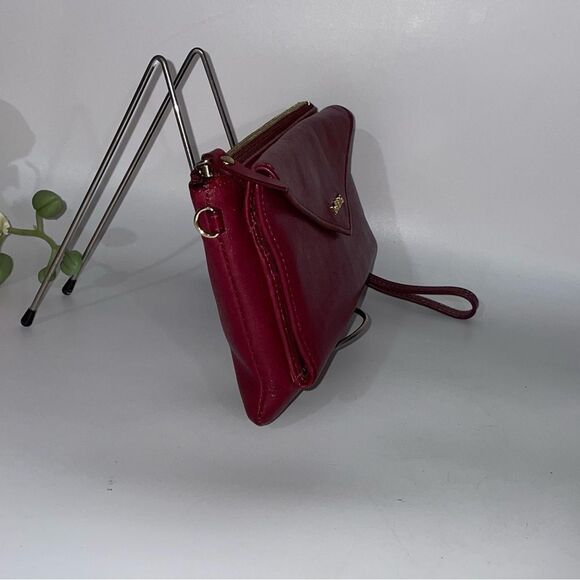 LODIS Women's Red Leather Clutch - Picture 3 of 10